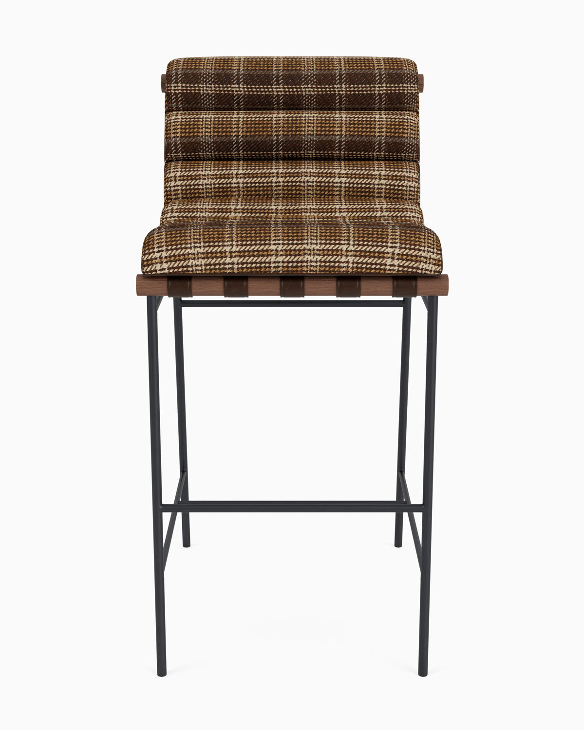 Heritage Plaid / Maple Leather Straps / Walnut / Bar (30" Height)