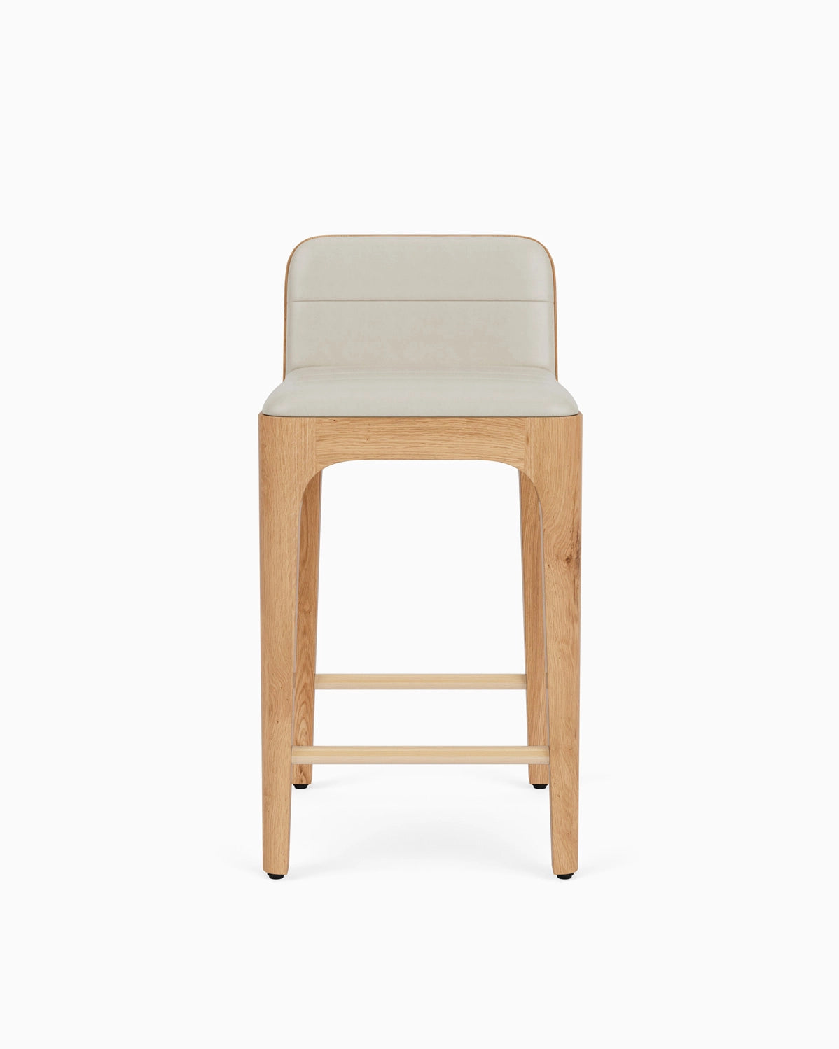 Pearl Leather Seat / White Oak Frame