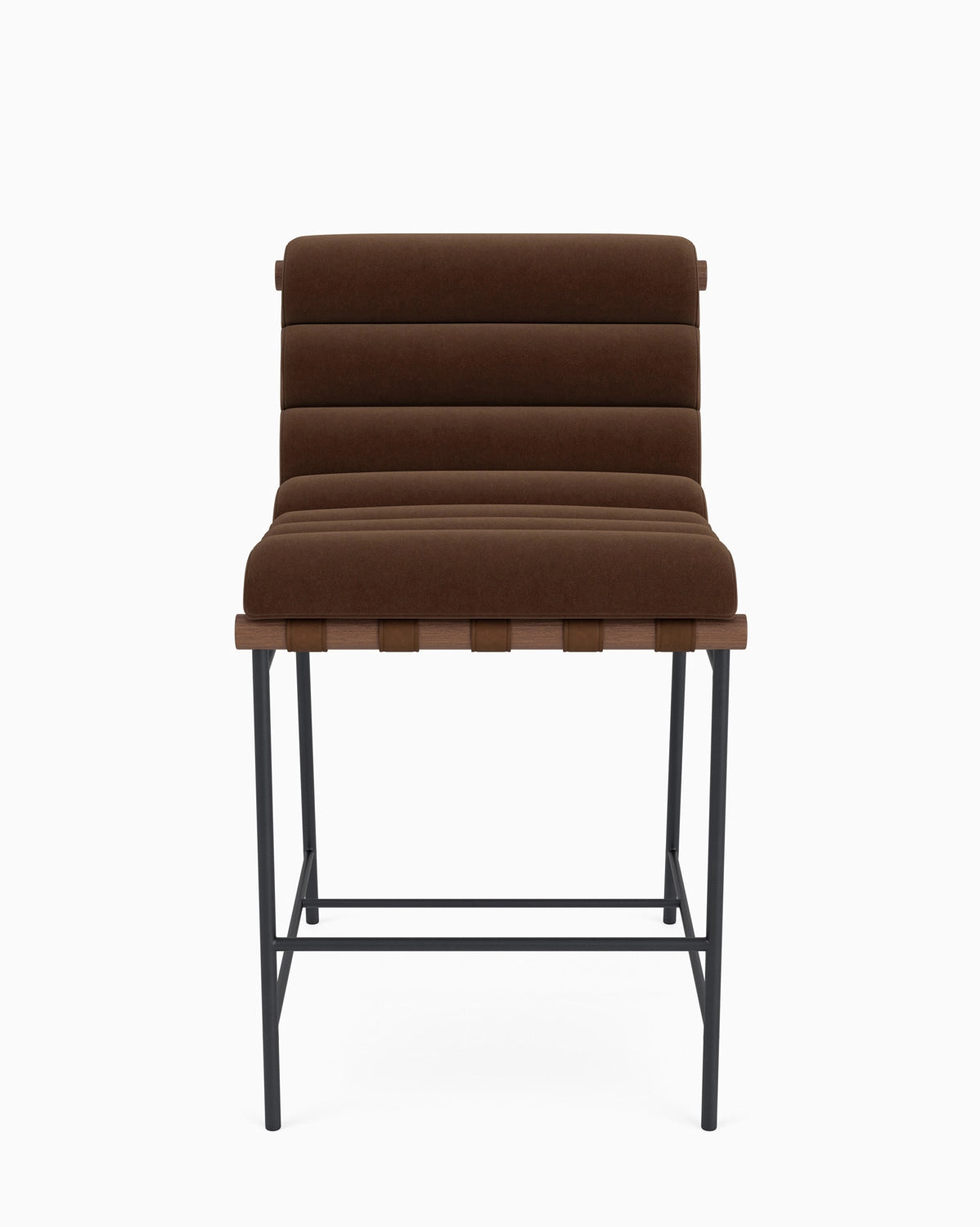 Cognac Velvet / Walnut / Counter (24" Height)