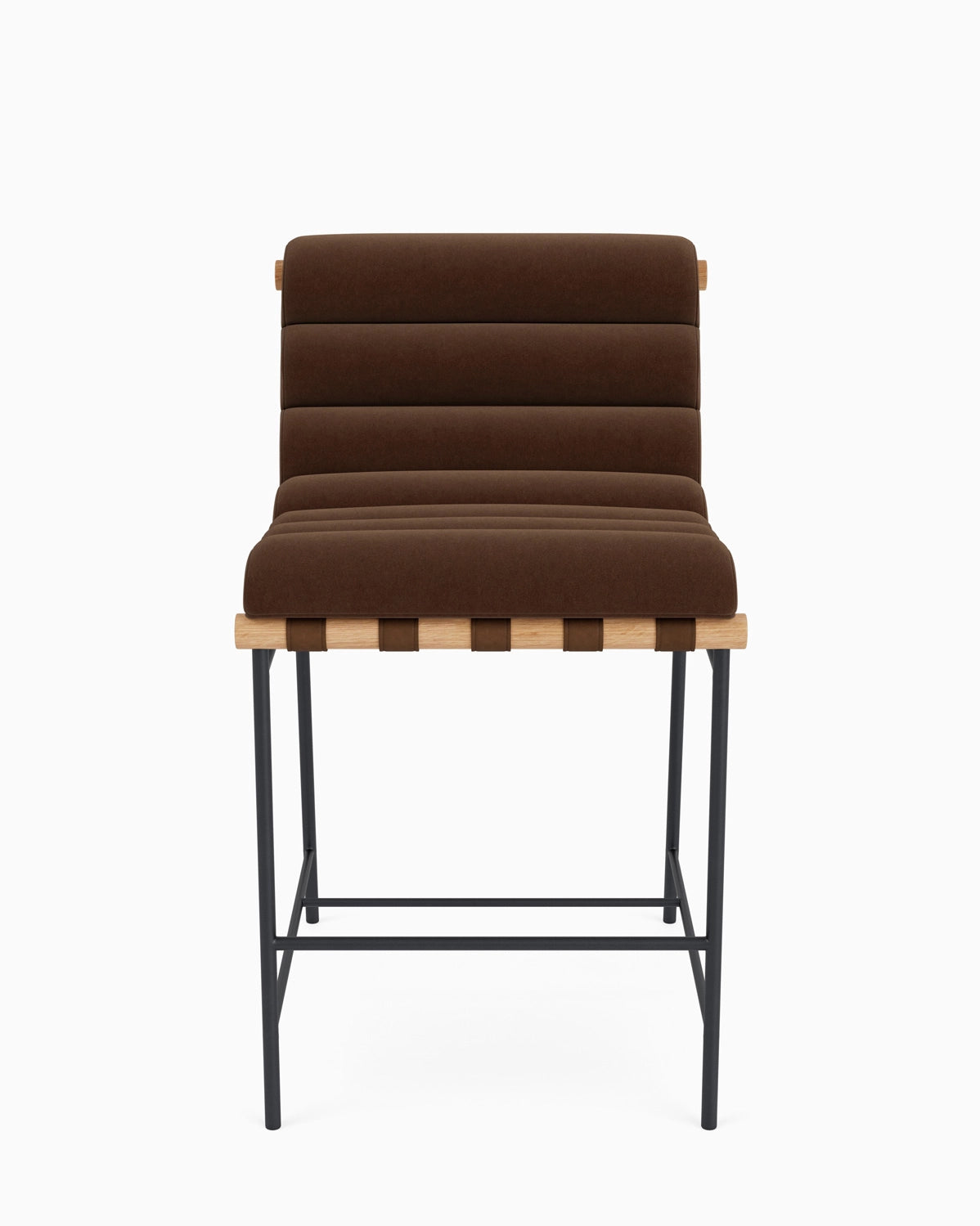 Cognac Velvet / White Oak / Counter (24" Height)