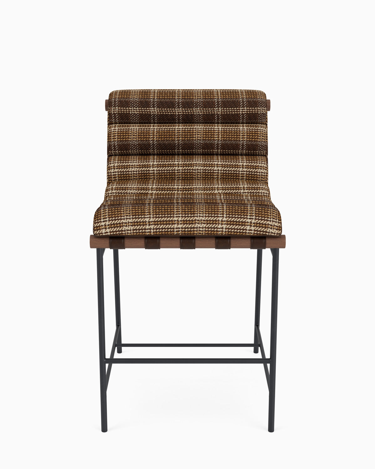 Heritage Plaid / Maple Leather Straps / Walnut / Counter (24" Height)