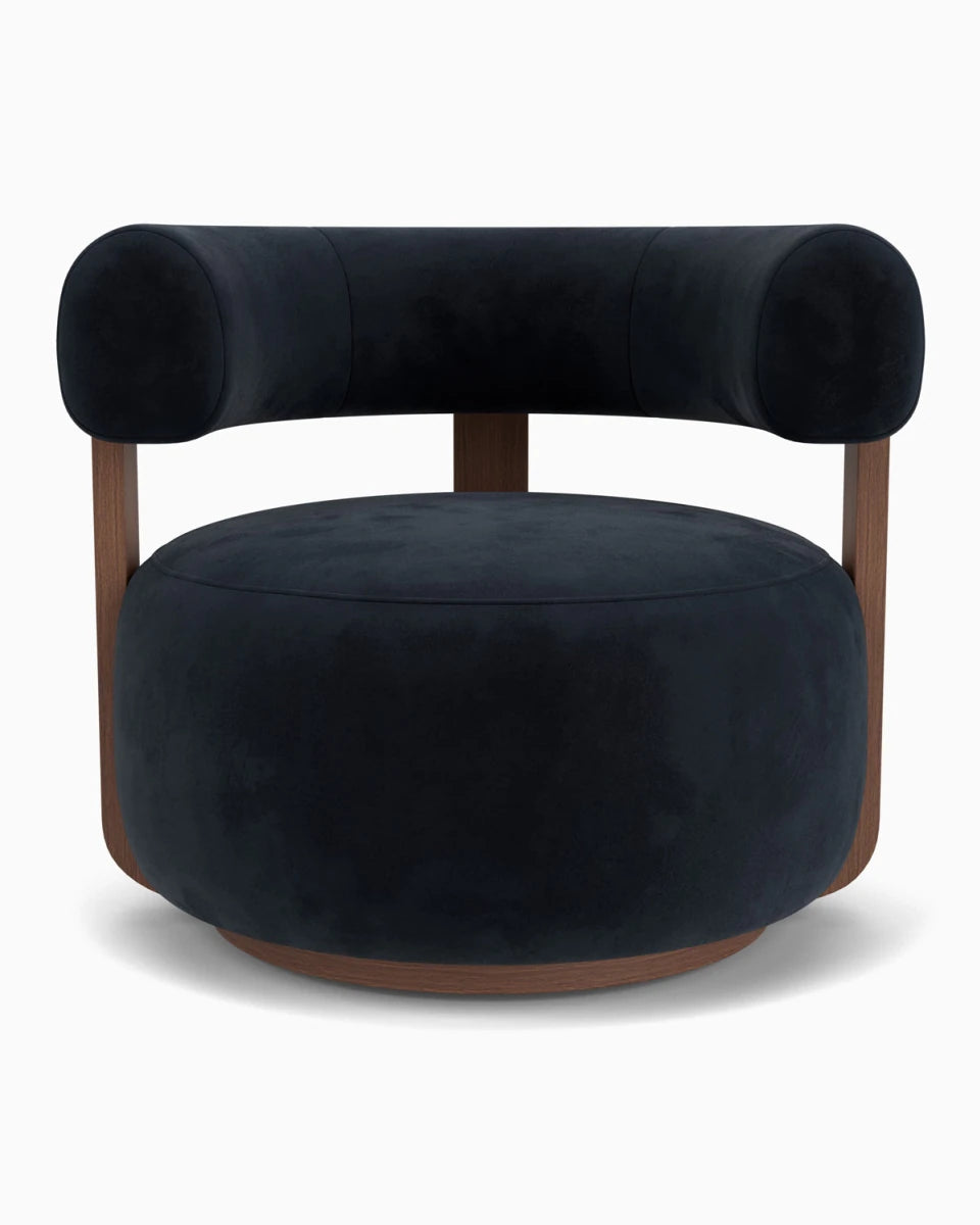 Ebony Velvet / Walnut Frame