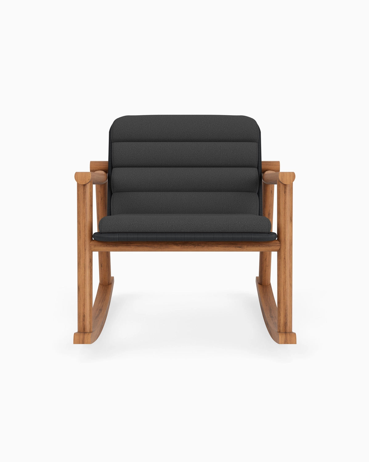 Slate FIQA Boucle / Black Rattan Seat