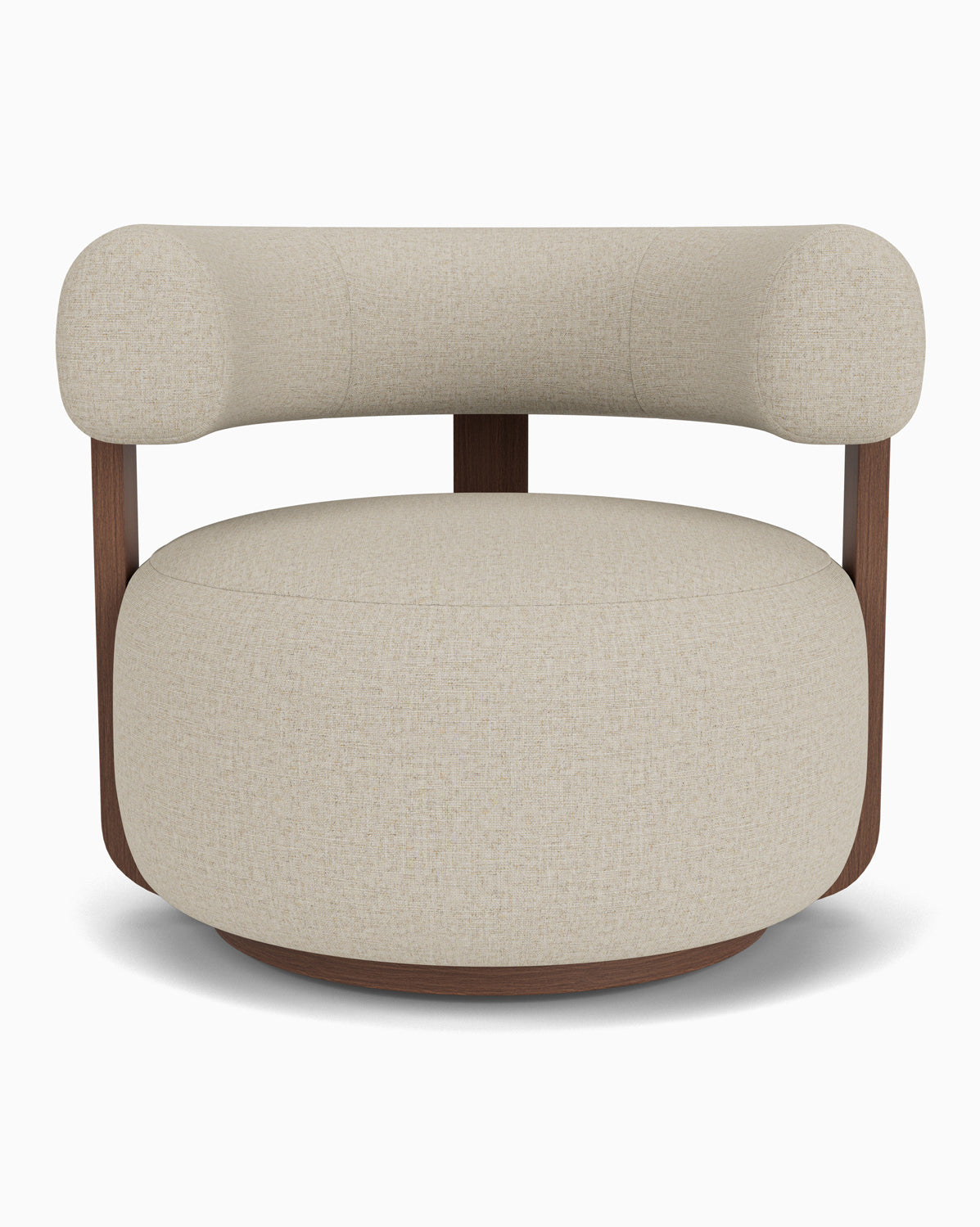 Flax Linen / Walnut Frame