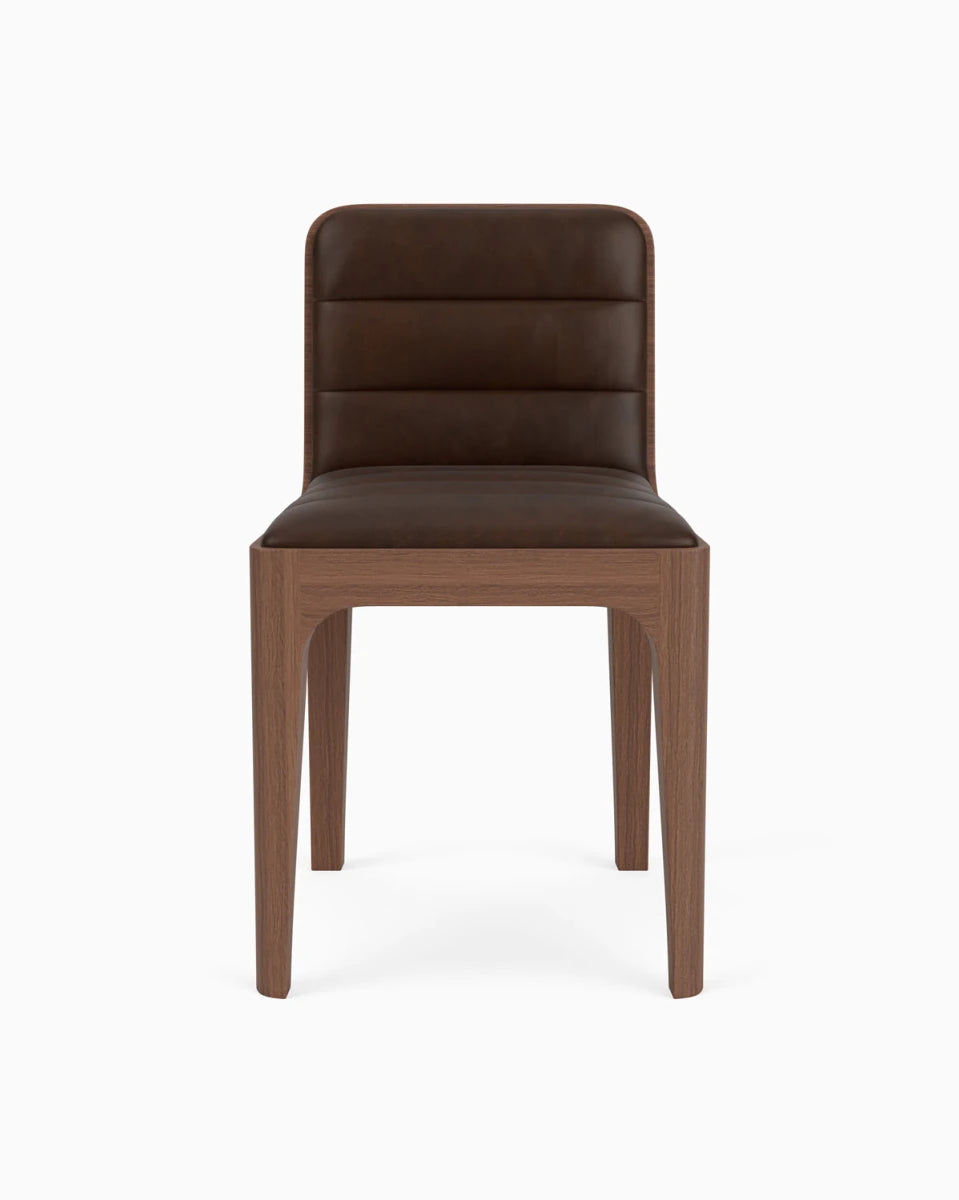 Maple Leather Seat / Walnut Frame