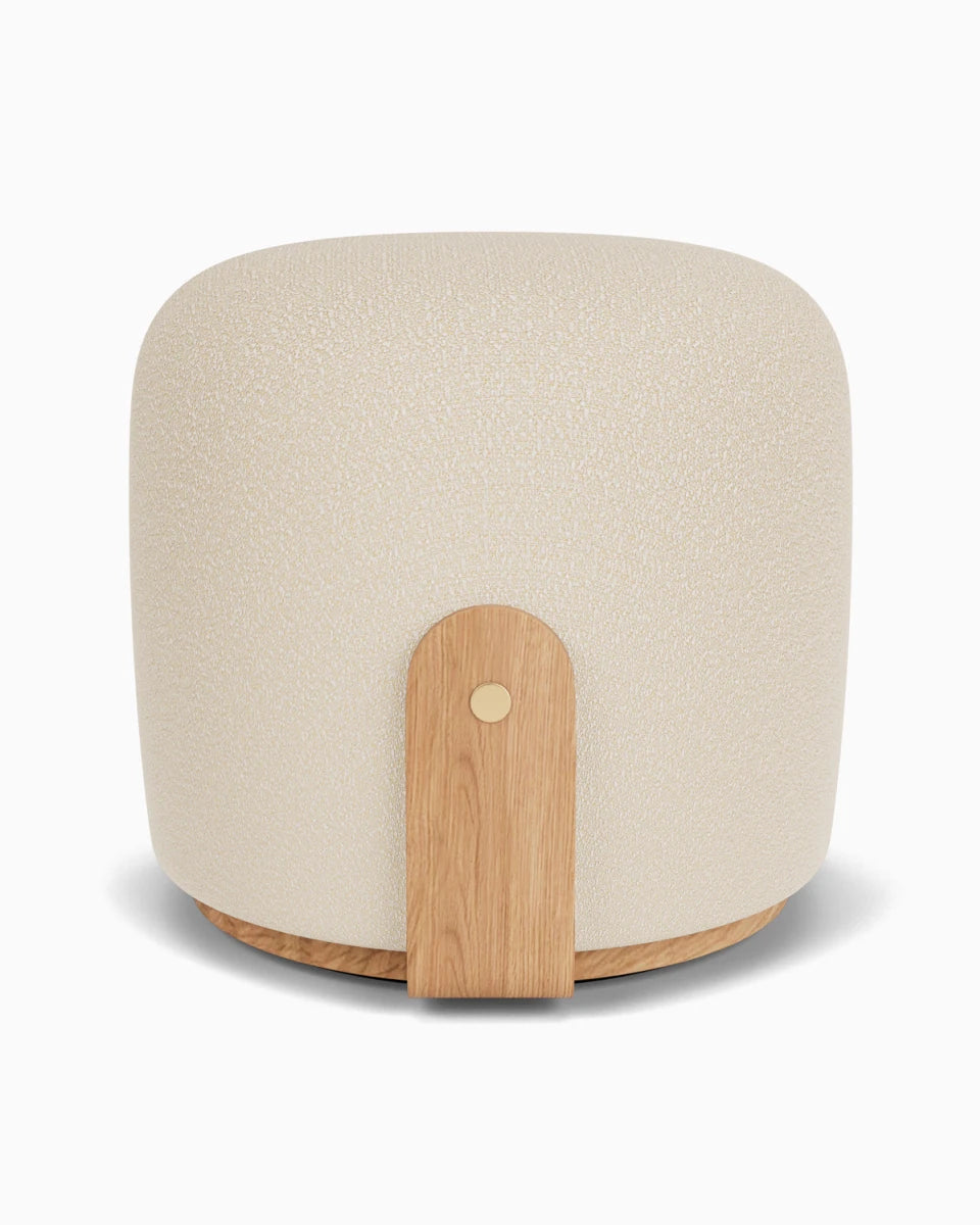 Oat Boucle / White Oak Frame
