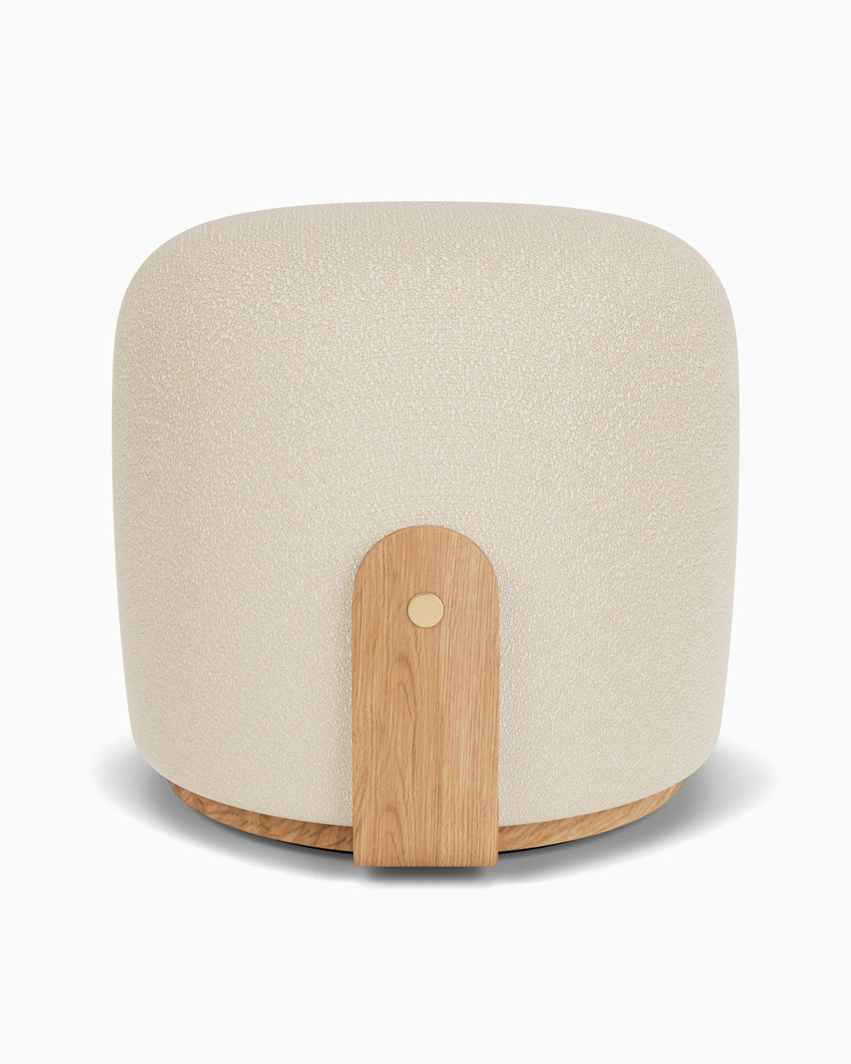 Oat Boucle / White Oak Frame