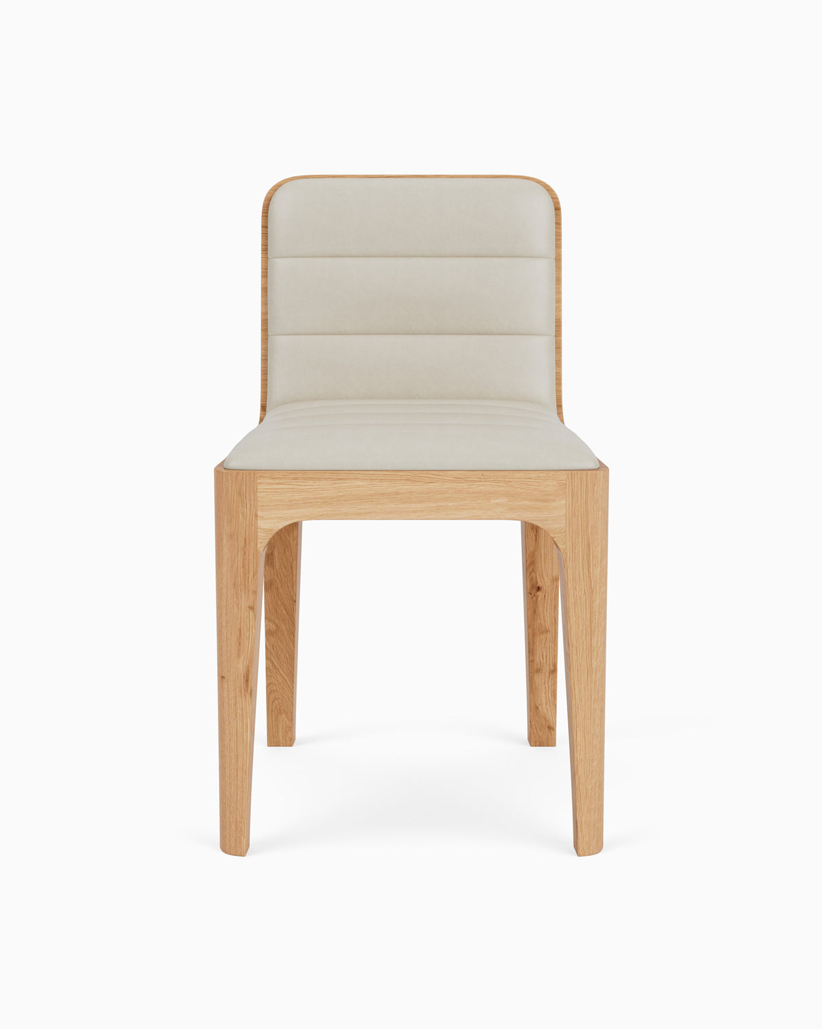 Pearl Leather Seat / White Oak Frame