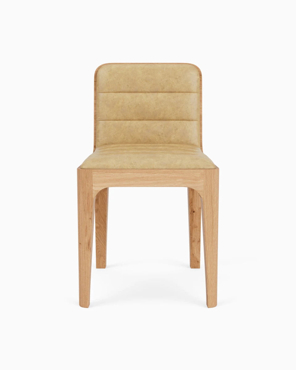 Sunflower Leather Seat / White Oak Frame