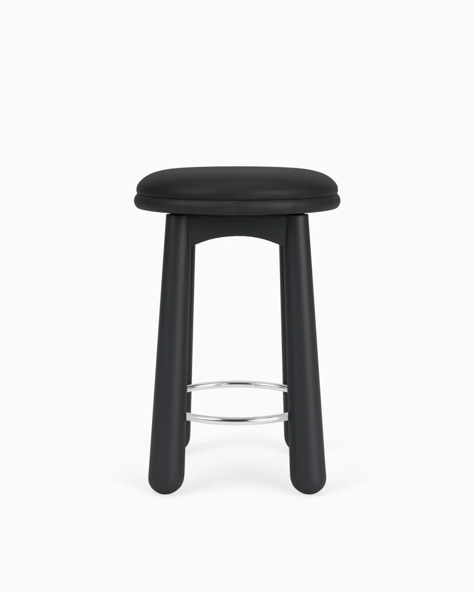 Black Leather Seat / Ebony / Counter (24.5" Height)