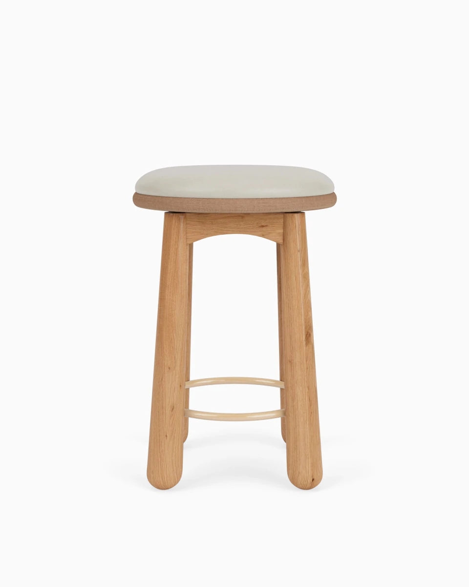 Pearl Leather Seat / White Oak