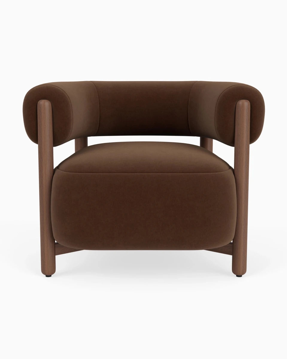 Cognac Velvet / Walnut