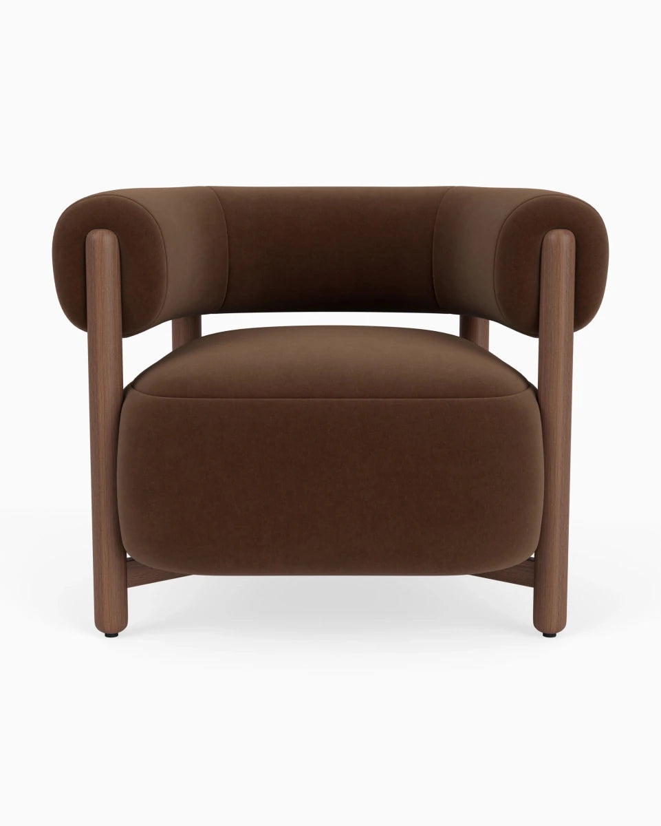 Cognac Velvet / Walnut