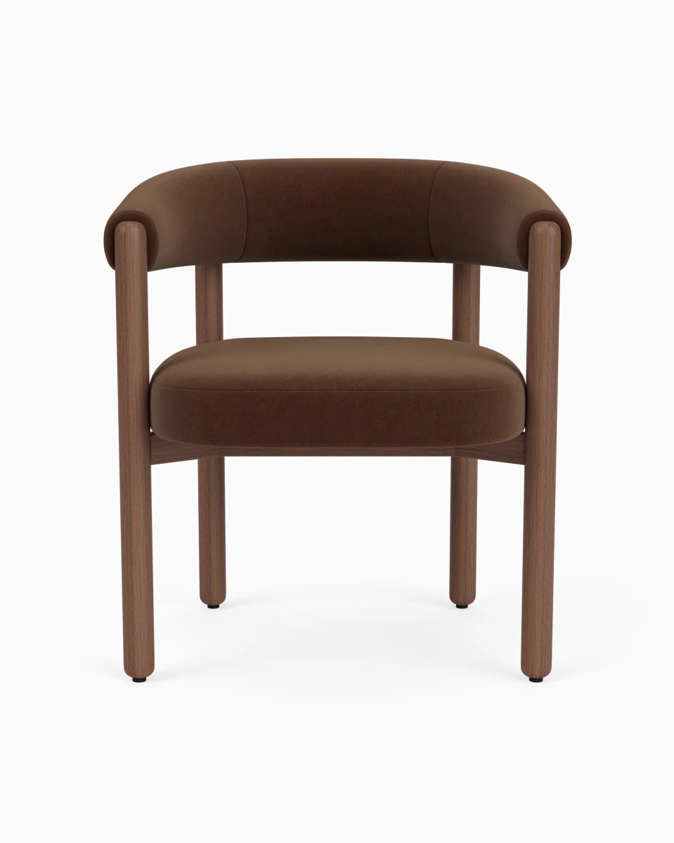Cognac Velvet / Walnut