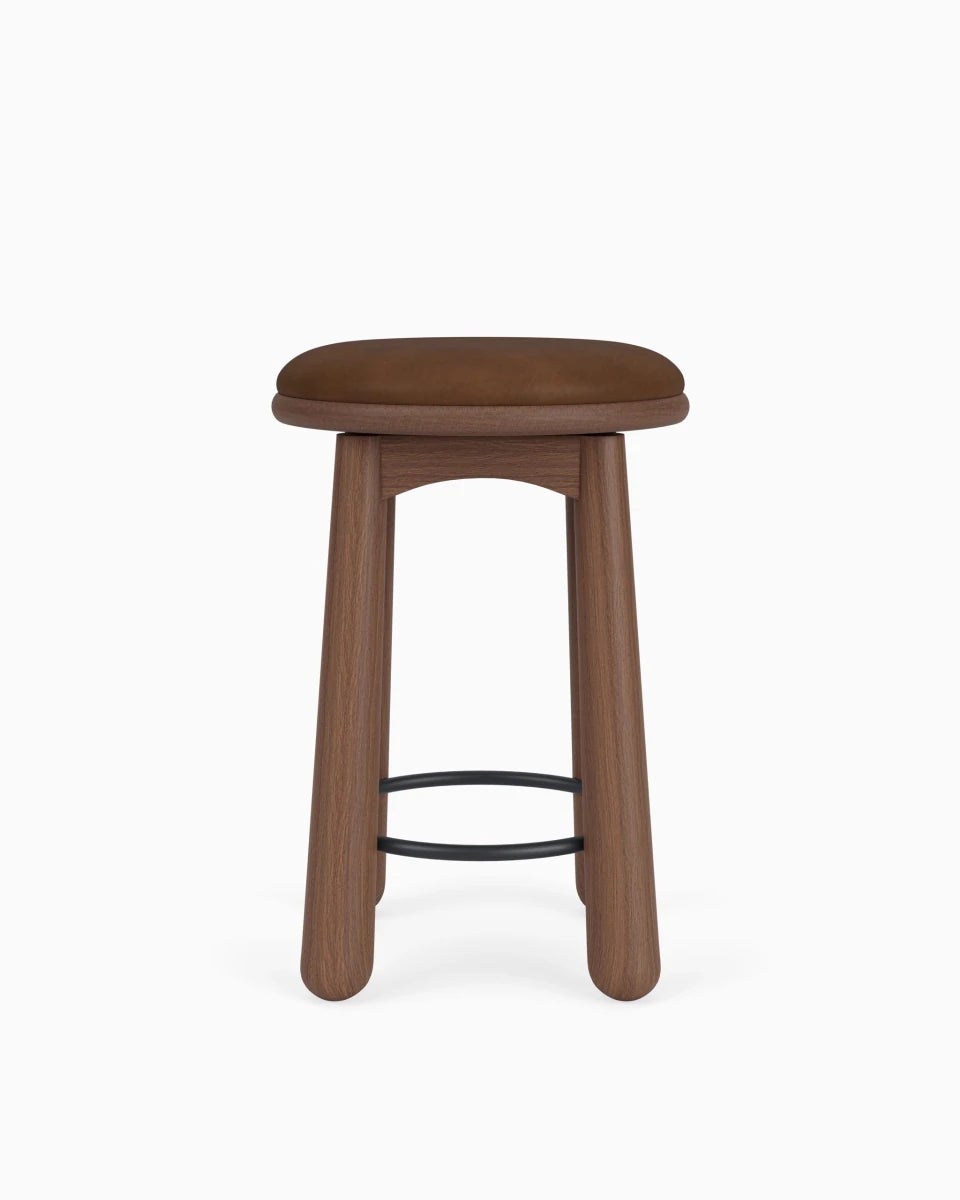 Chestnut Brown Leather Seat / Walnut