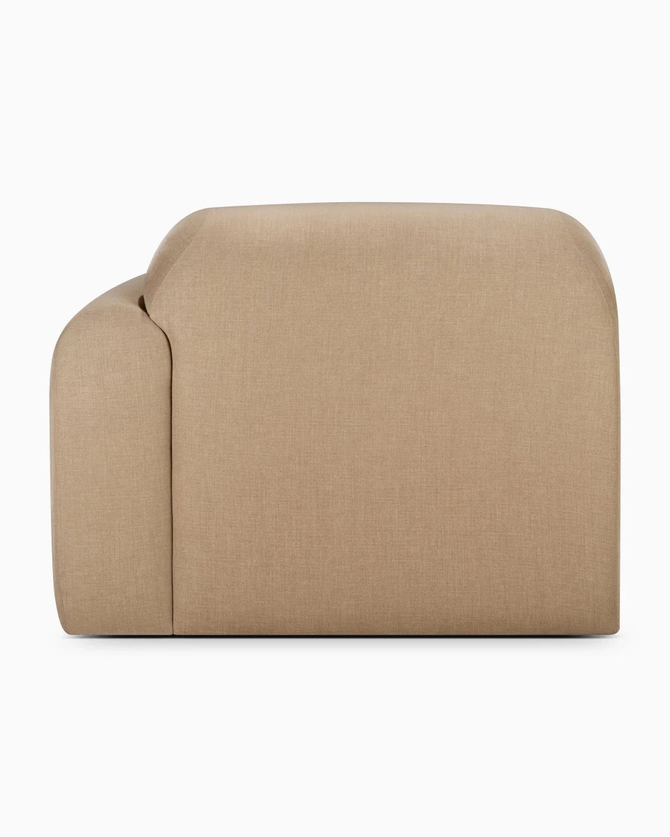 Light Sepia / End Seater with Left Arm