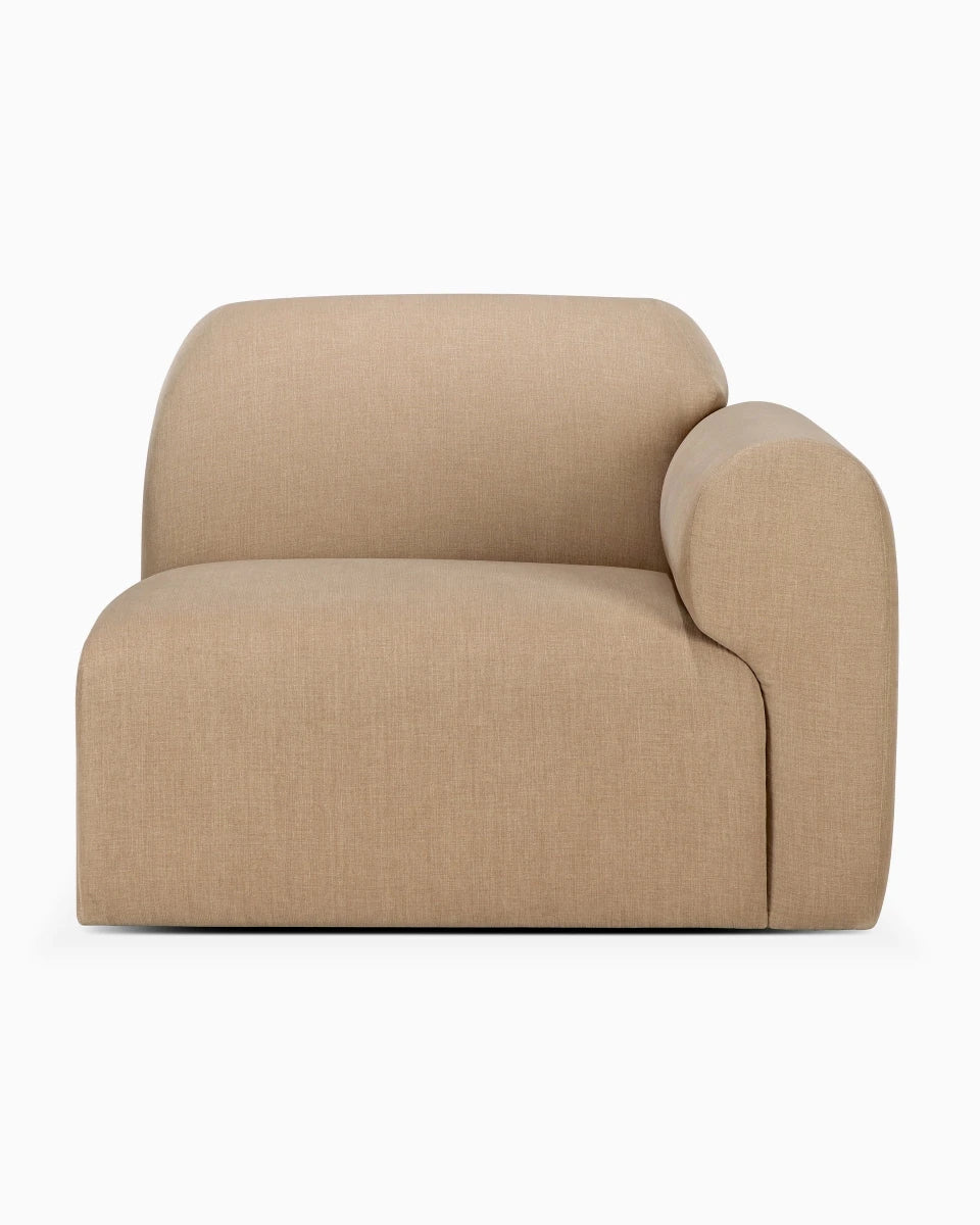 Light Sepia / End Seater with Left Arm