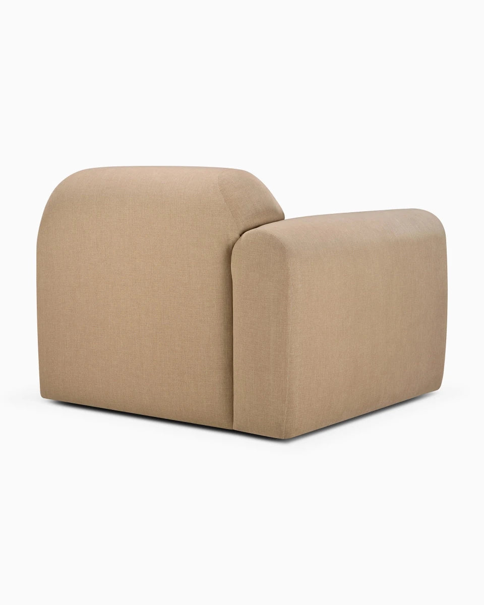 Light Sepia / End Seater with Right Arm