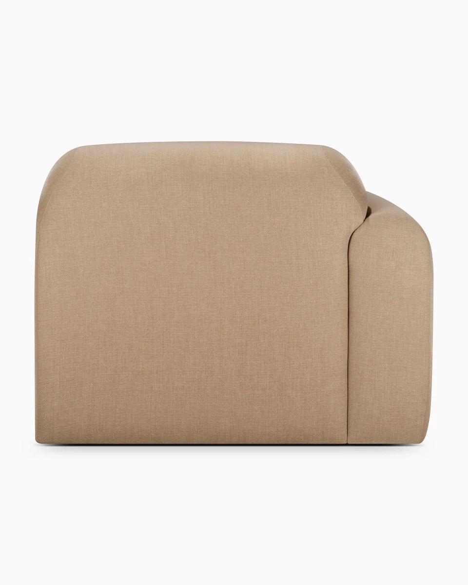Light Sepia / End Seater with Right Arm