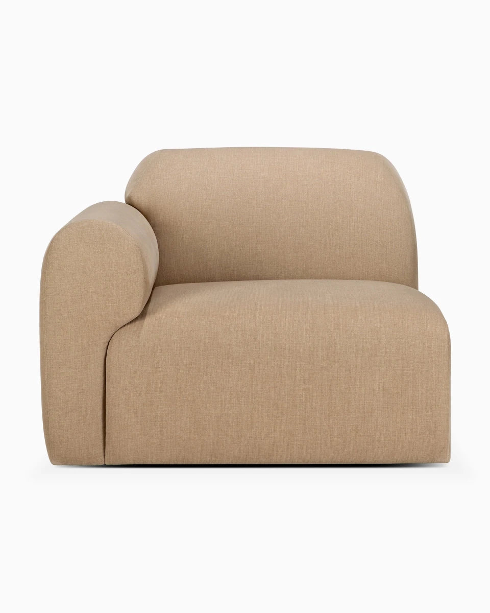 Light Sepia / End Seater with Right Arm