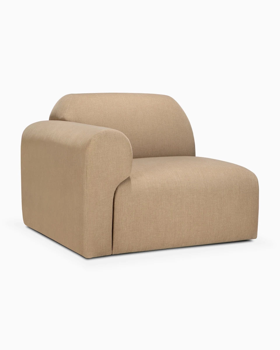 Light Sepia / End Seater with Right Arm