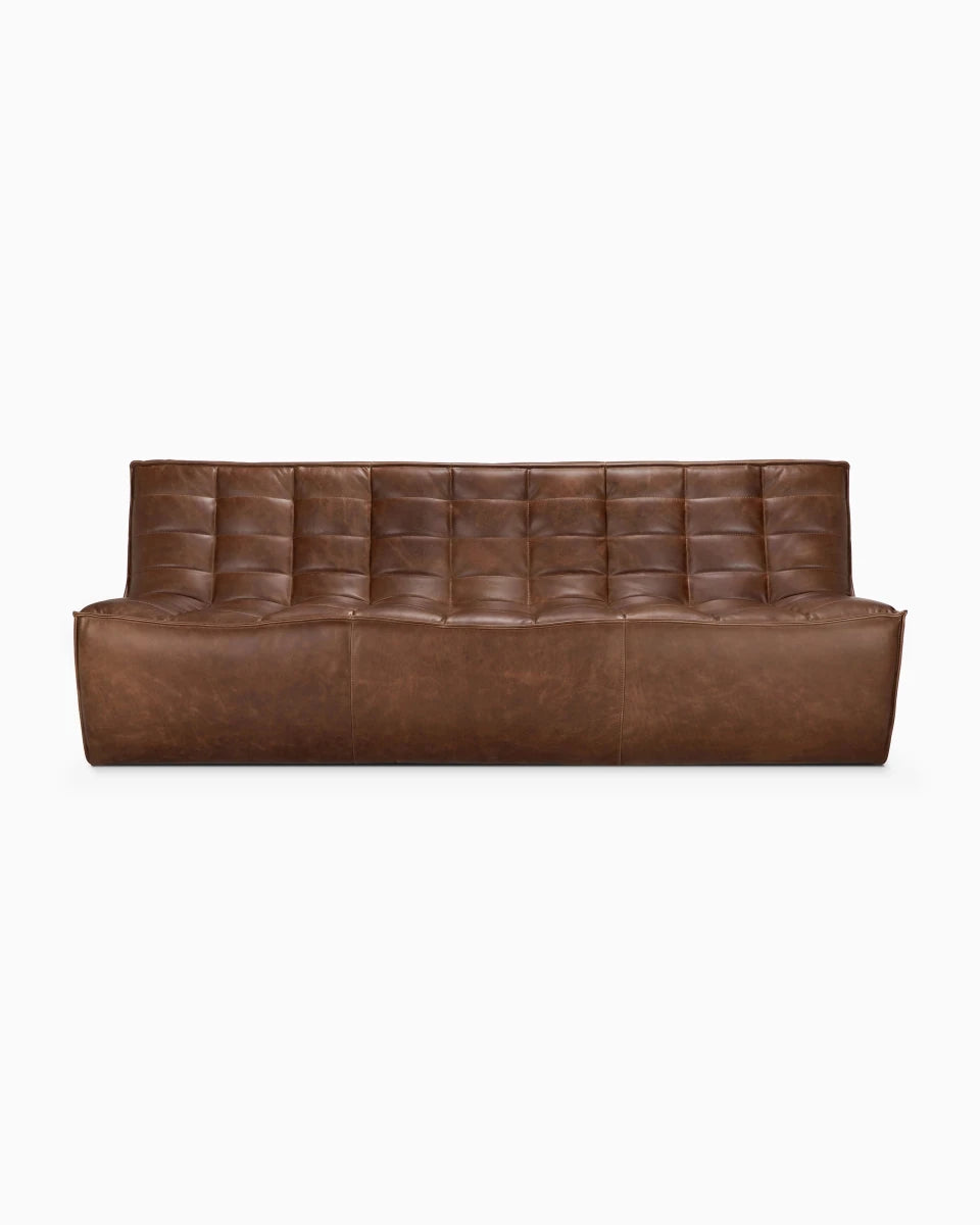 Chestnut Leather / Three Seater