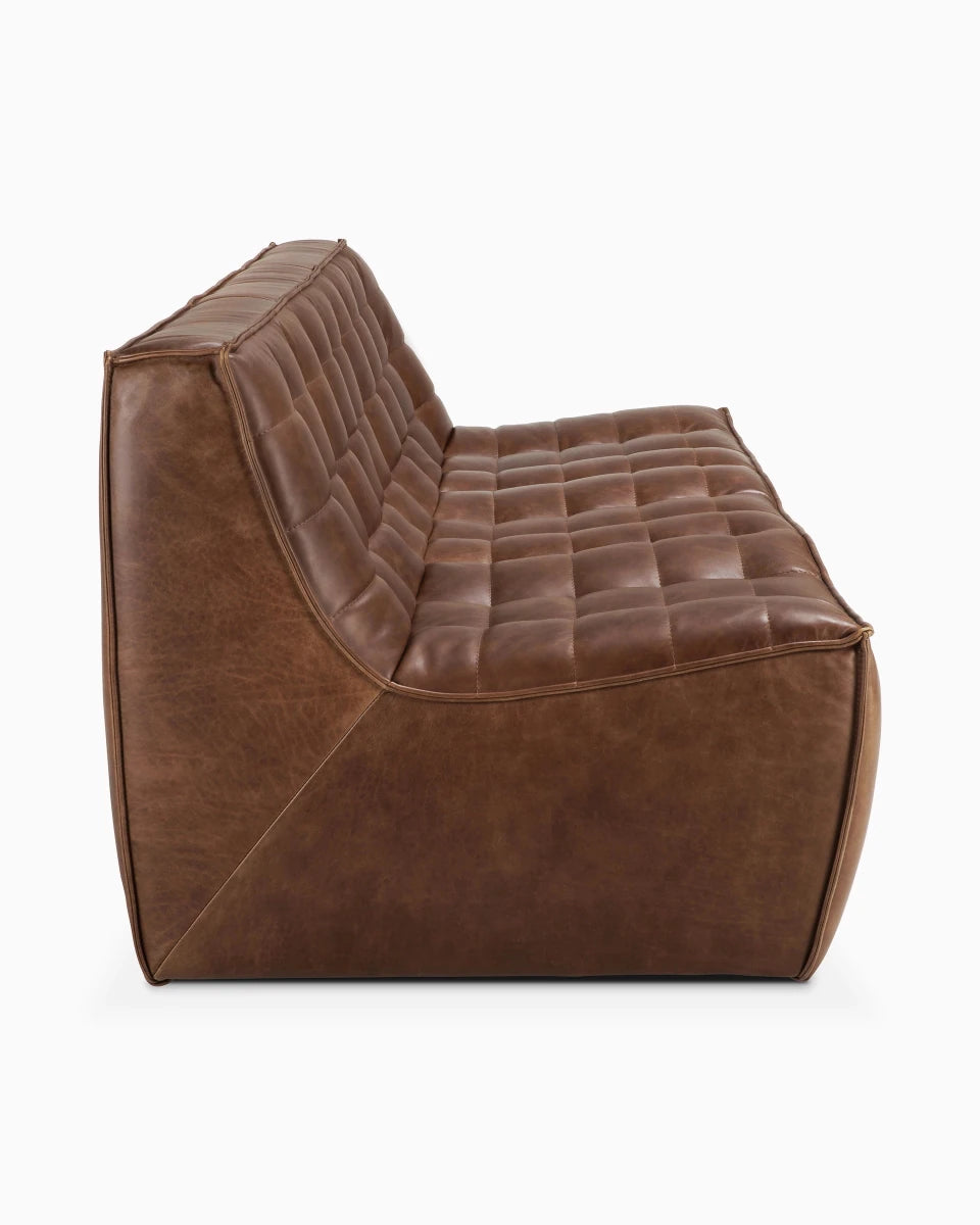 Chestnut Leather / Three Seater