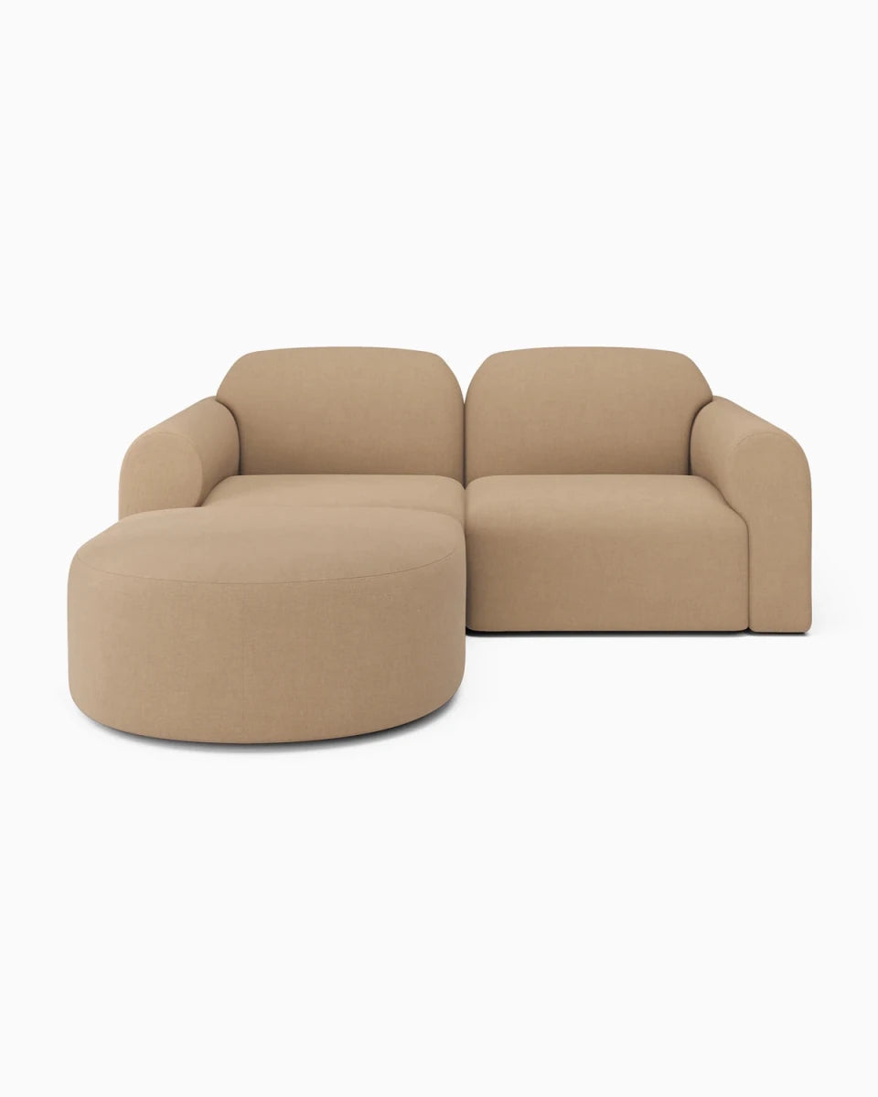 Light Sepia / Semi-Circle Footstool