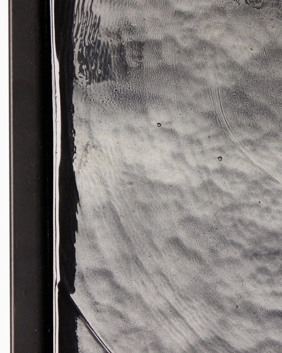 Smoked Black Cast Glass