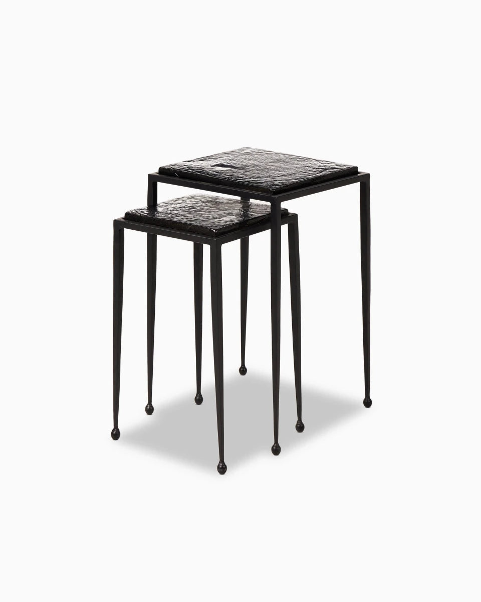 Smoked Black Cast Glass