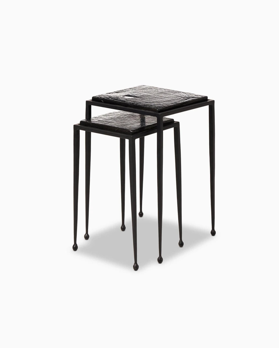 Smoked Black Cast Glass