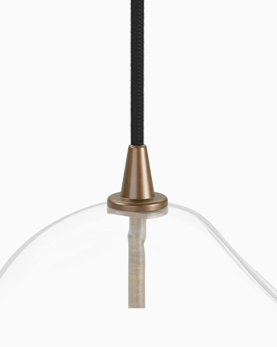 Heritage Bronze Brass / 7.75" x 7.75" / Organic Glass