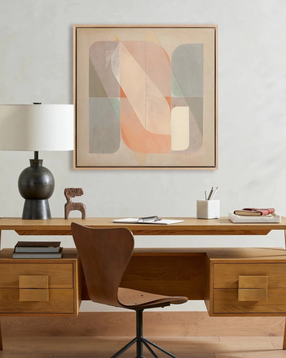 40" x 40" / White Oak