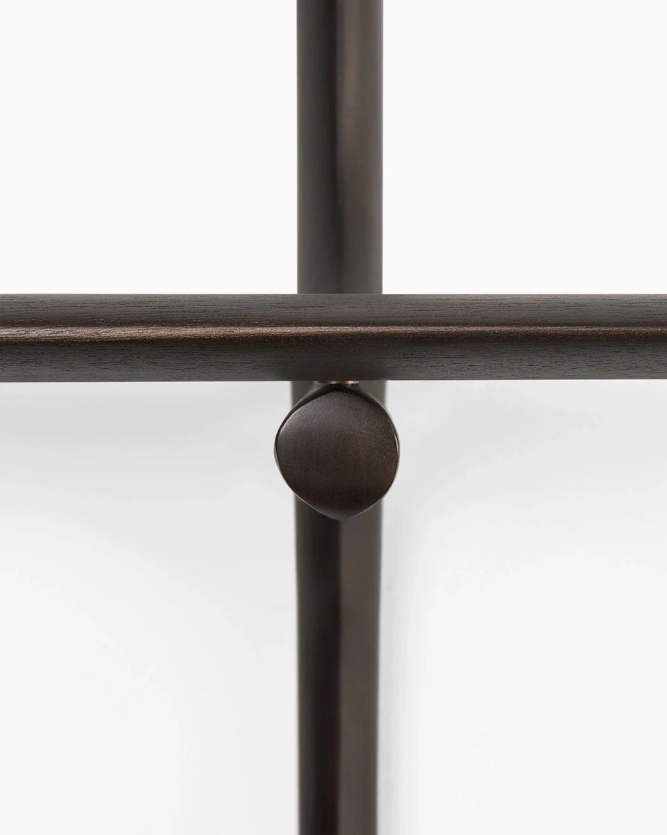 Dark Brown Mahogany / 2 Shelves