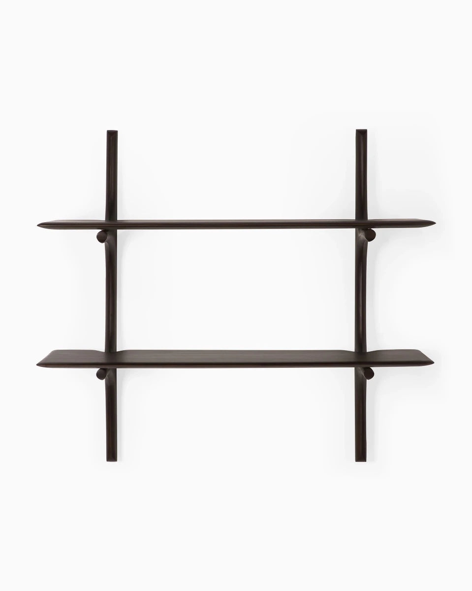 Dark Brown Mahogany / 2 Shelves