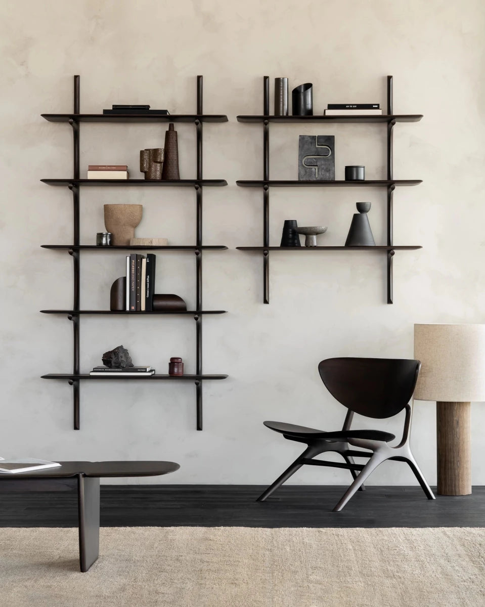 Dark Brown Mahogany / 3 Shelves