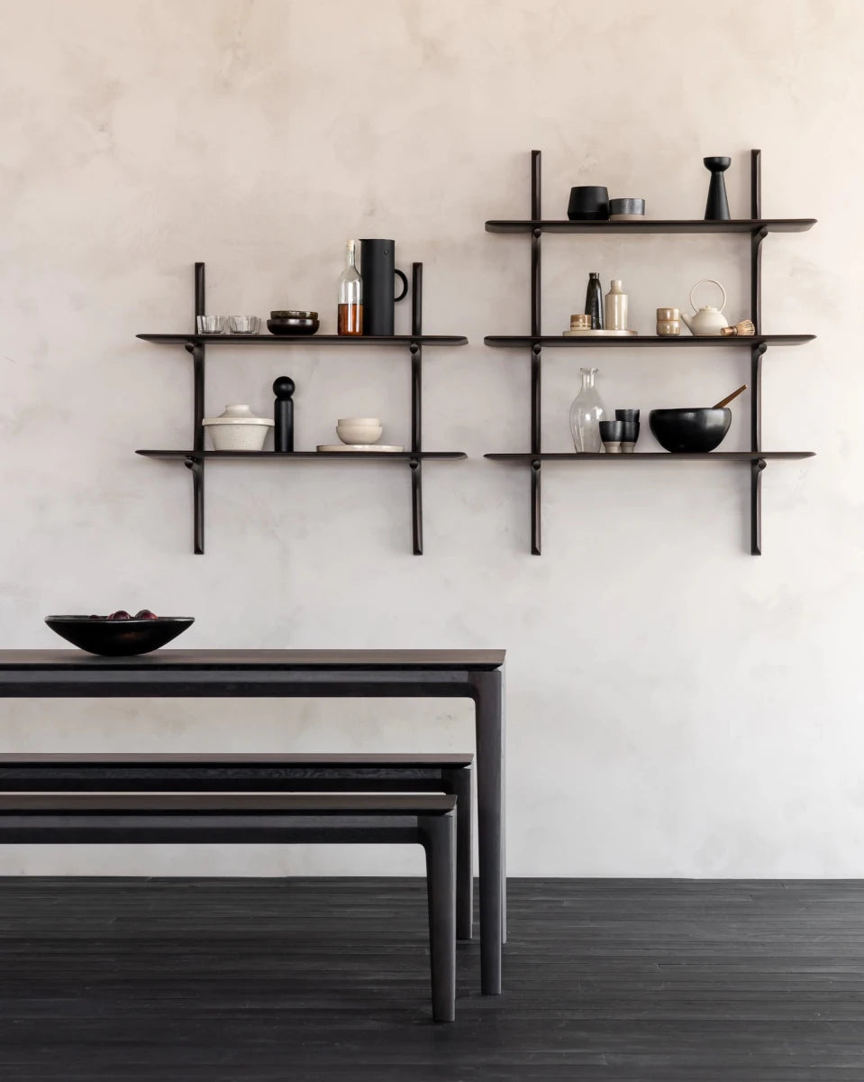 Dark Brown Mahogany / 5 Shelves