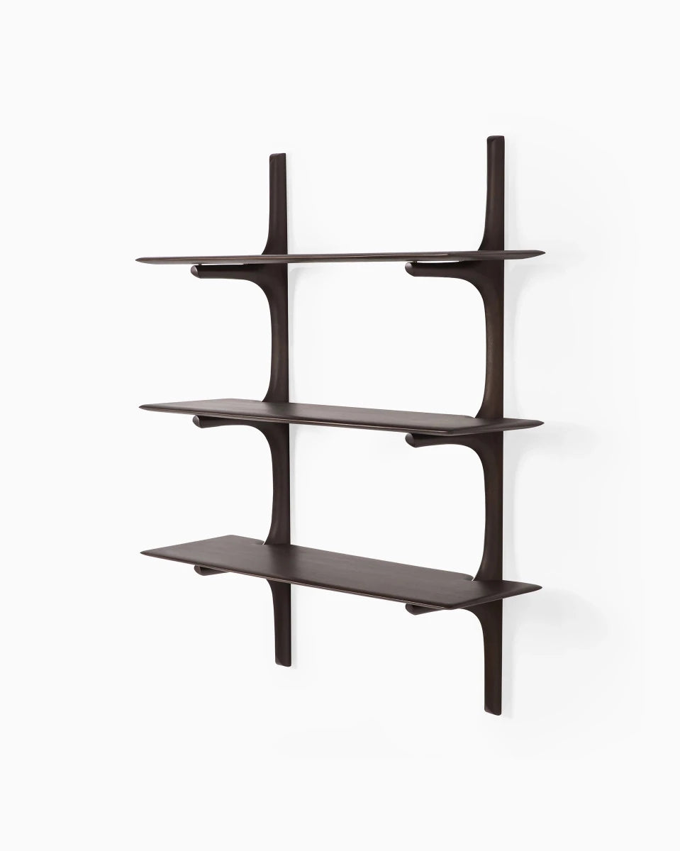 Dark Brown Mahogany / 3 Shelves