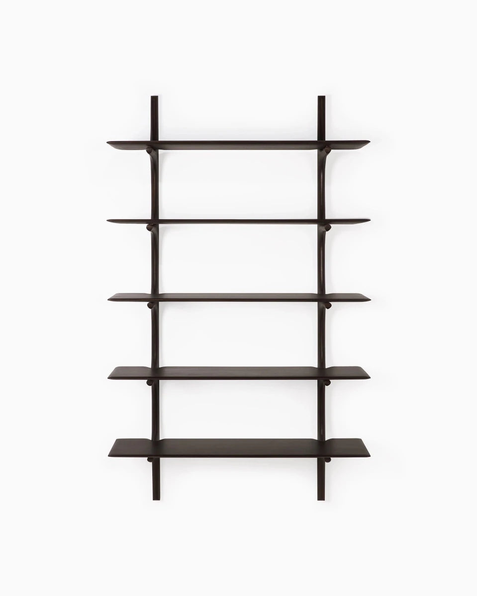 Dark Brown Mahogany / 5 Shelves