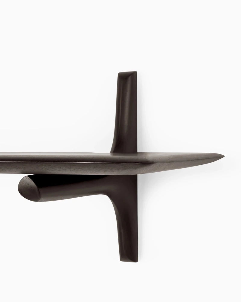 Dark Brown Mahogany / 1 Shelf (66")