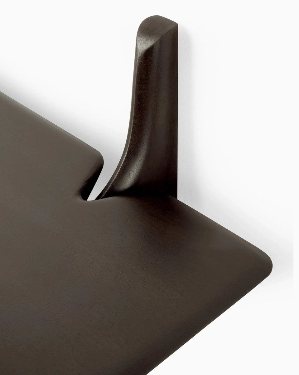Dark Brown Mahogany / 1 Shelf (66")