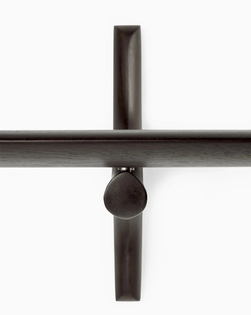 Dark Brown Mahogany / 1 Shelf (66")