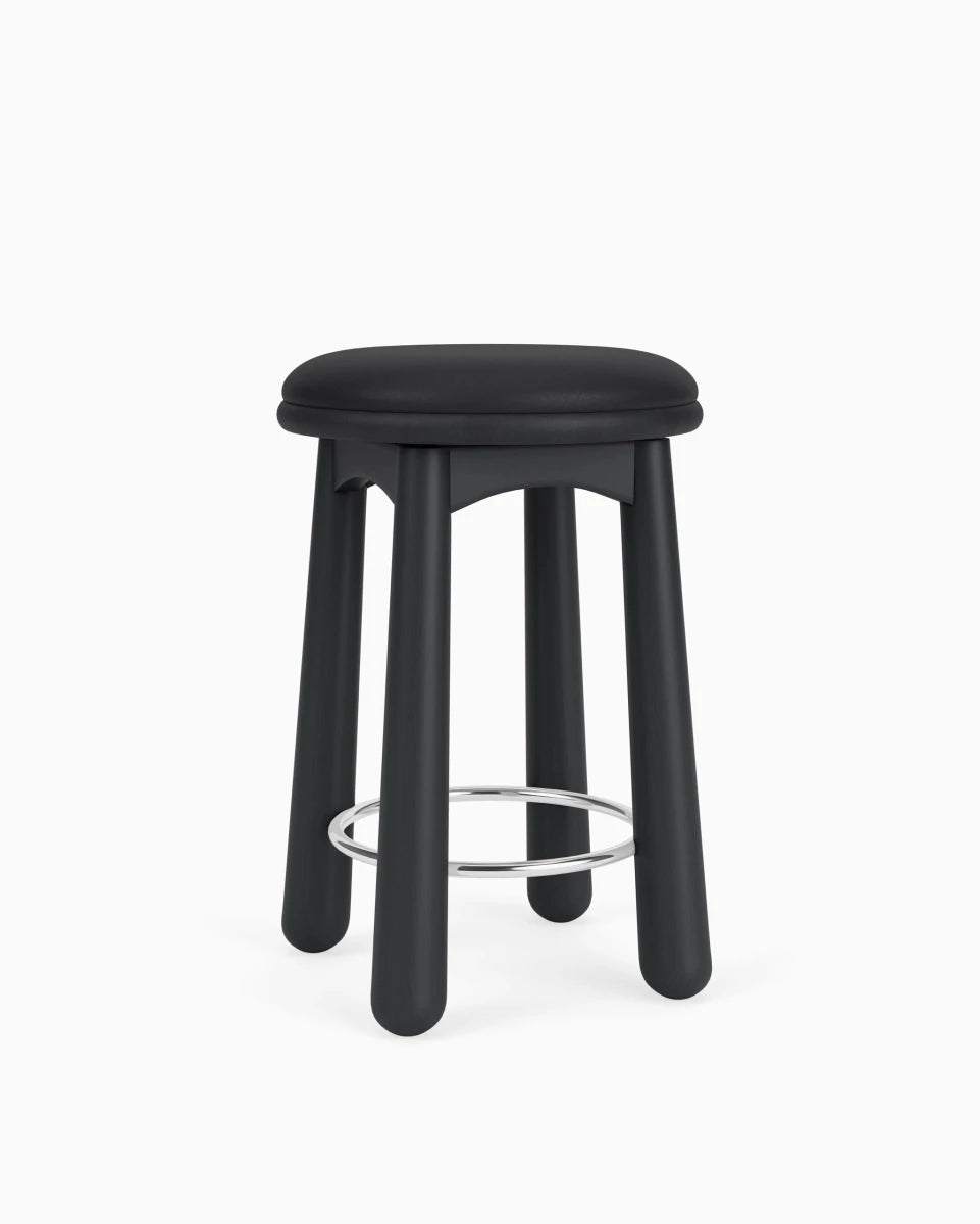 Black Leather Seat / Ebony / Counter (24.5" Height)