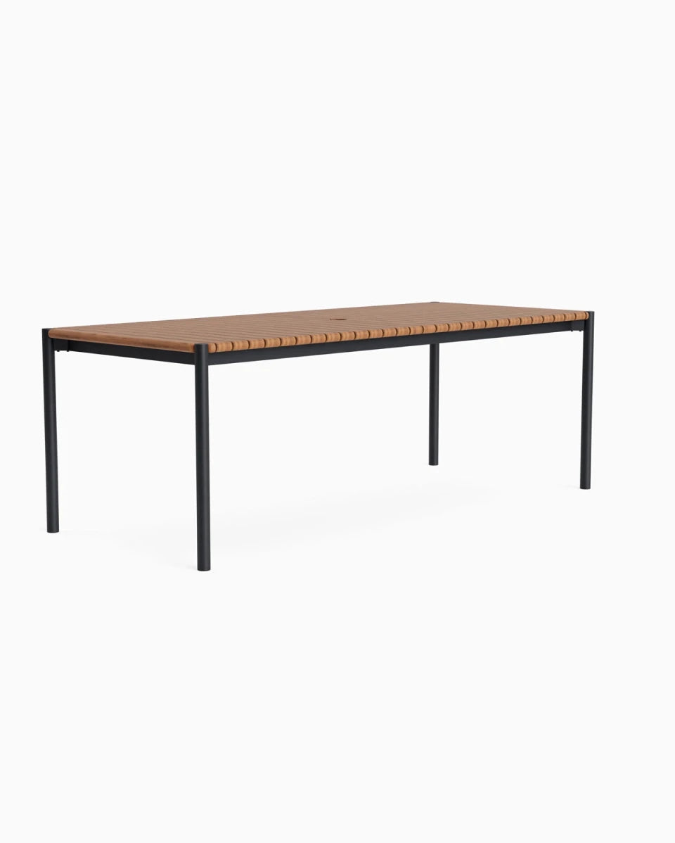 Teak / 86" Length | Seats 8