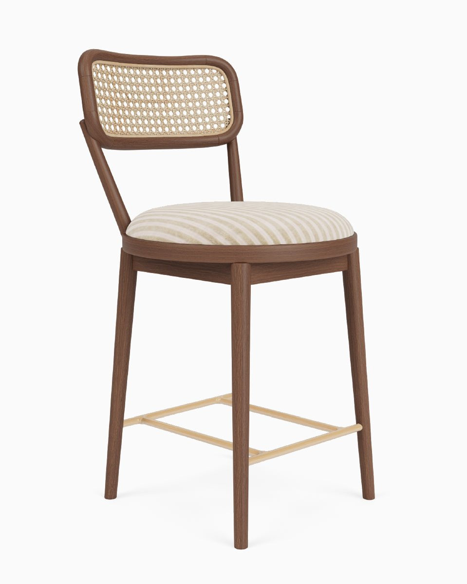Au Lait Stripe / Walnut / Counter (24" Height)