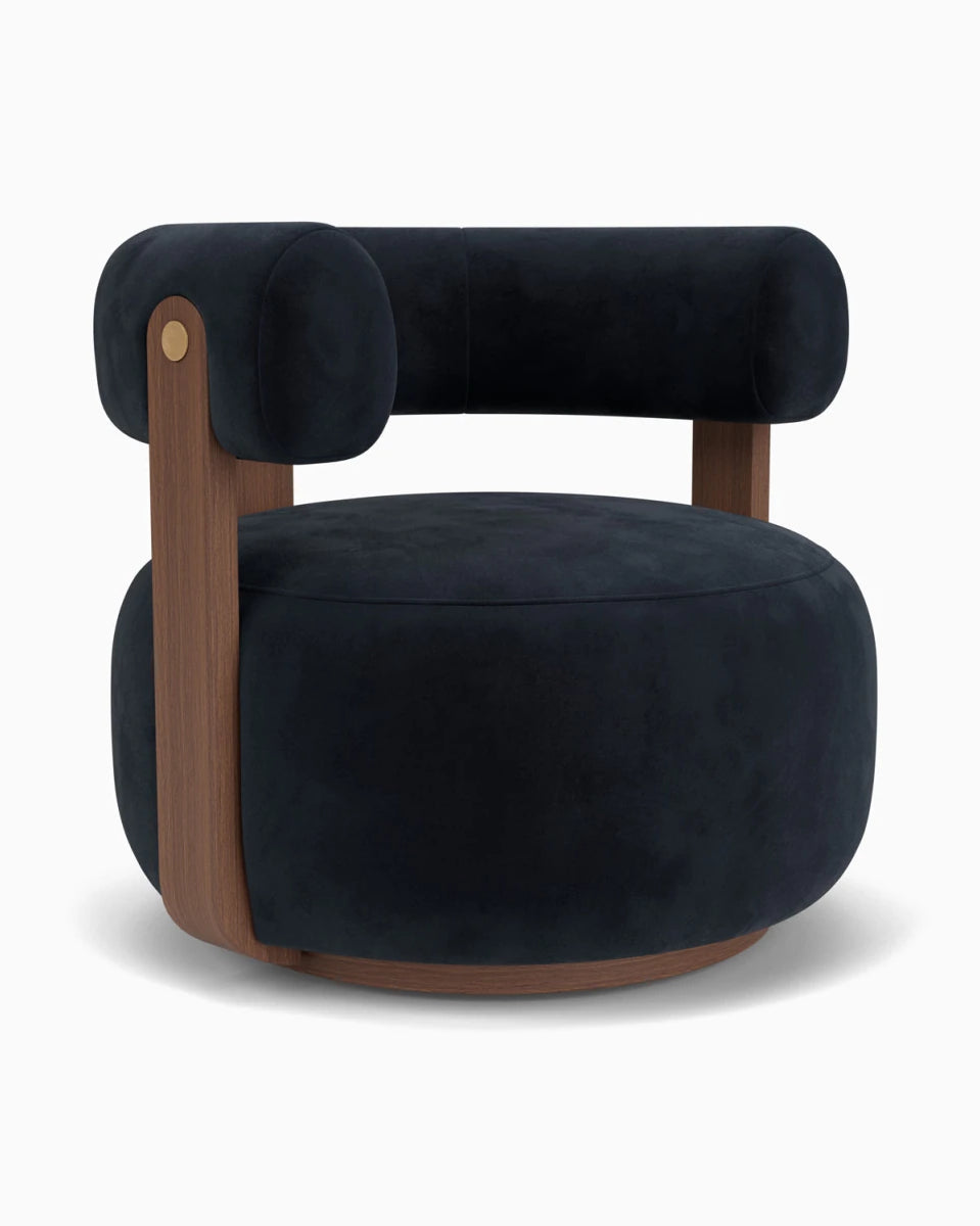 Ebony Velvet / Walnut Frame