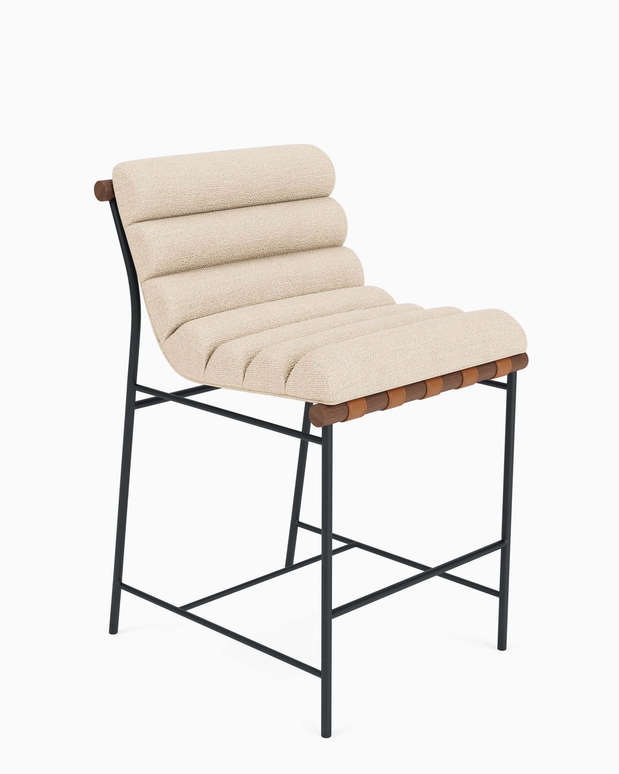 Oat Woven / Walnut / Counter (24" Height)