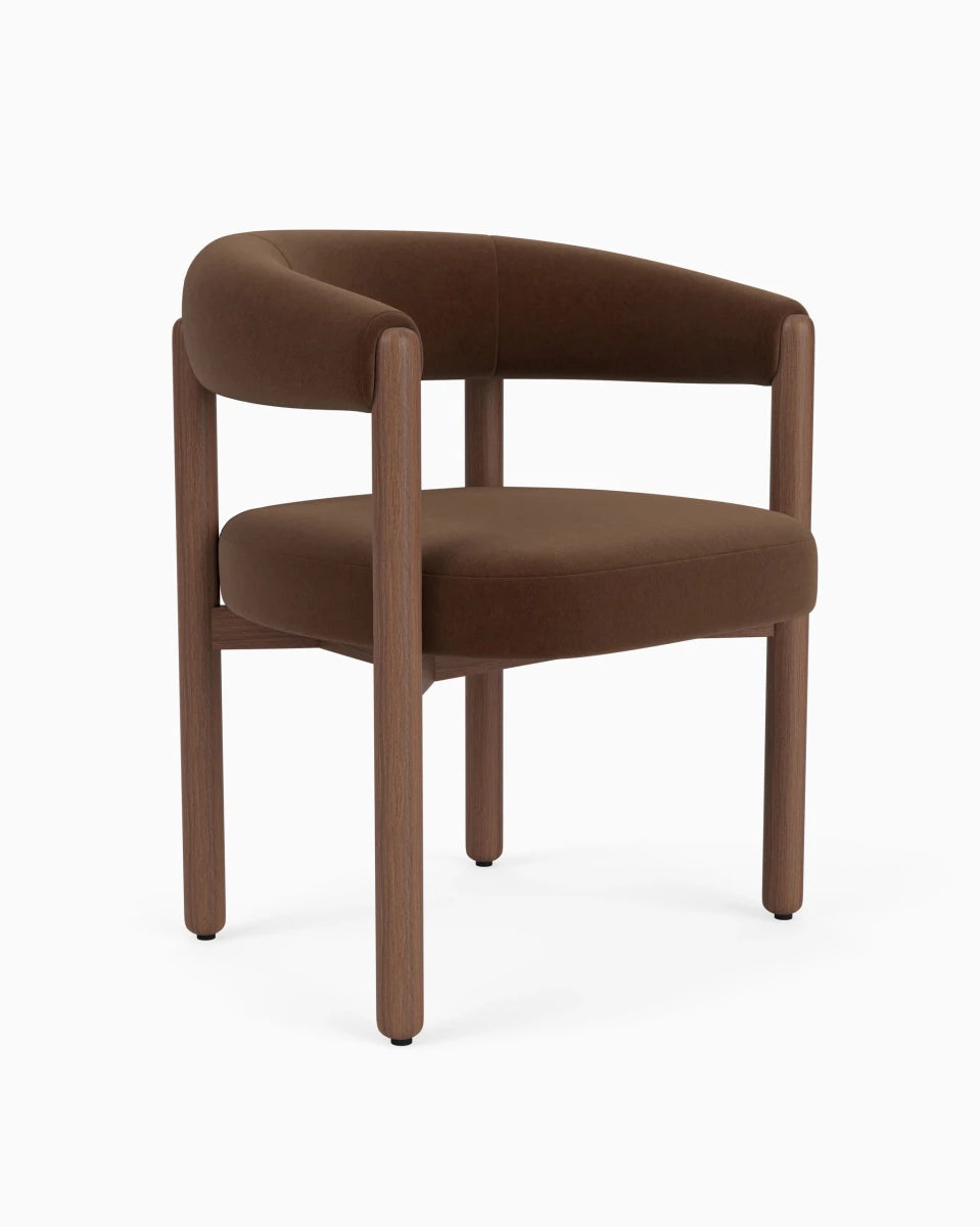 Cognac Velvet / Walnut