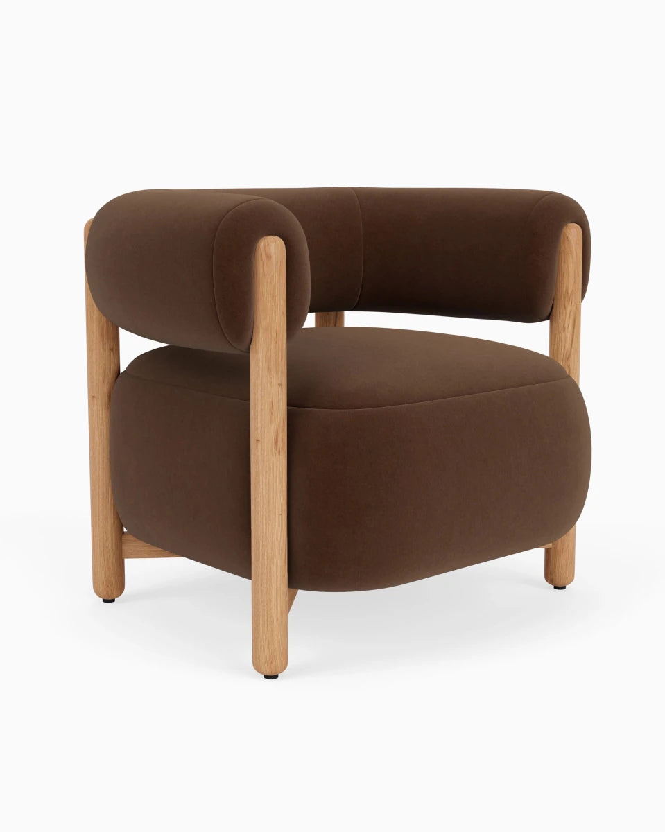 Cognac Velvet / White Oak