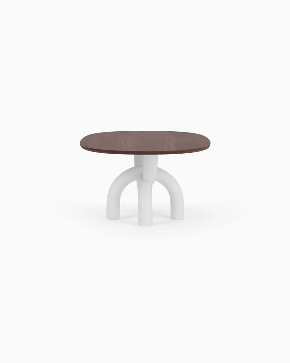 Walnut Top / White Plaster Base / 82" length | Seats 6